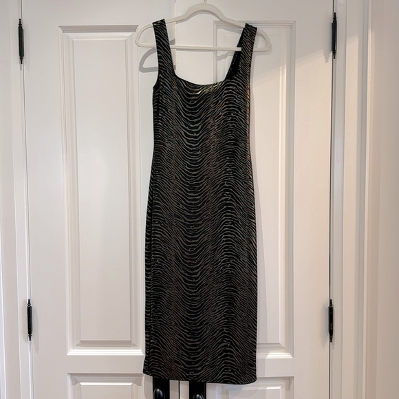 REFORMATION Metallic Animal Print Dress - Picture 2 of 7